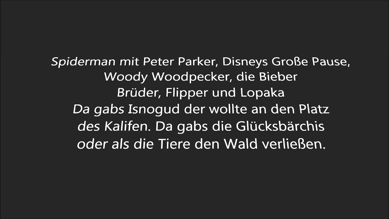 Dame - Auf die guten alten Zeiten [Lyrics]