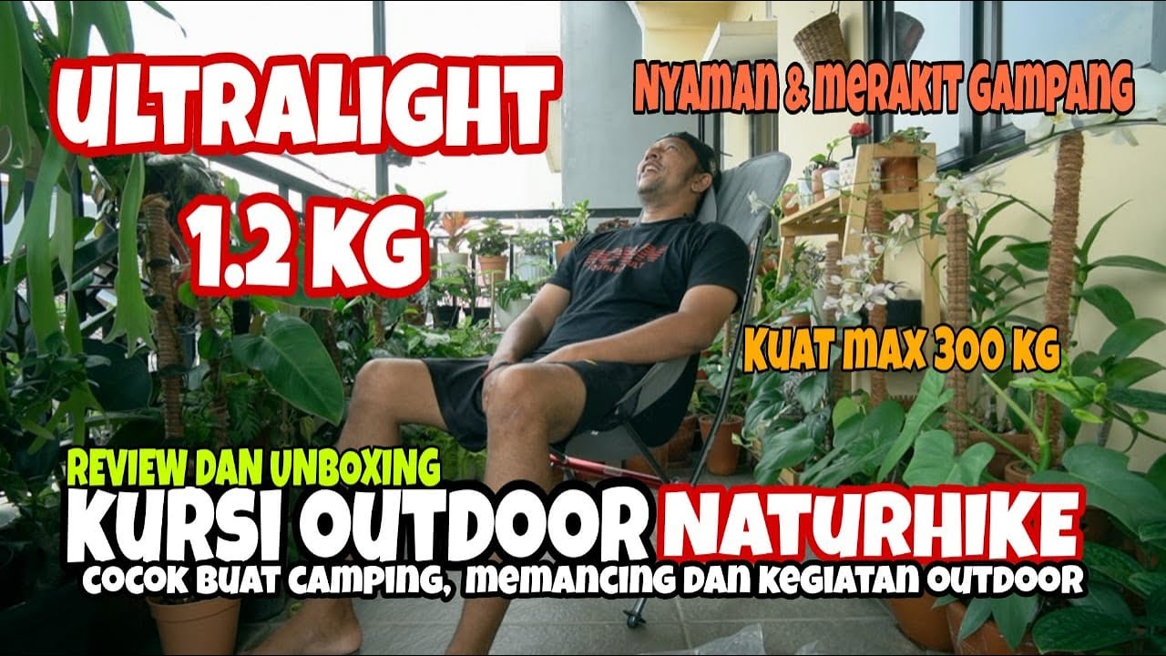 KURSI OUTDOOR NATURHIKE ULTRALIGHT, KUAT DAN NYAMAN.. NH18y060-Z (TIPE 13)