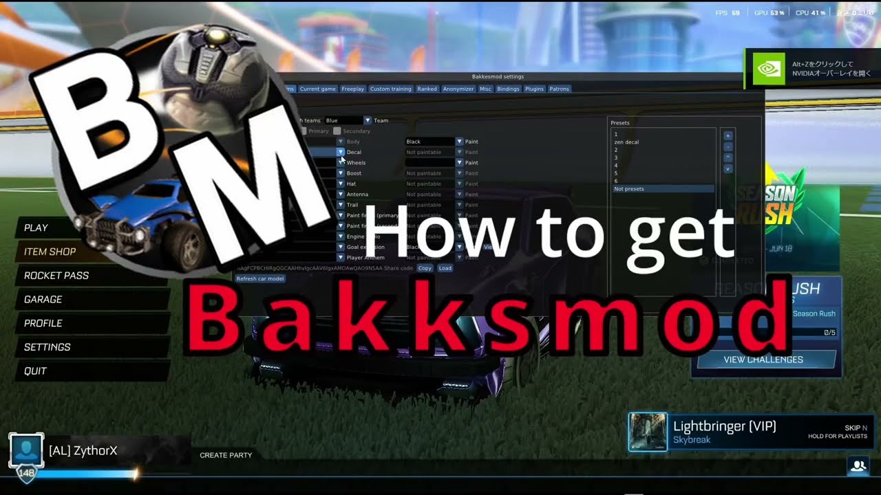 How to Install Bakkesmod for Rocket League (2025 Guide) #RocketLeague #Bakkesmod #RocketLeagueTips