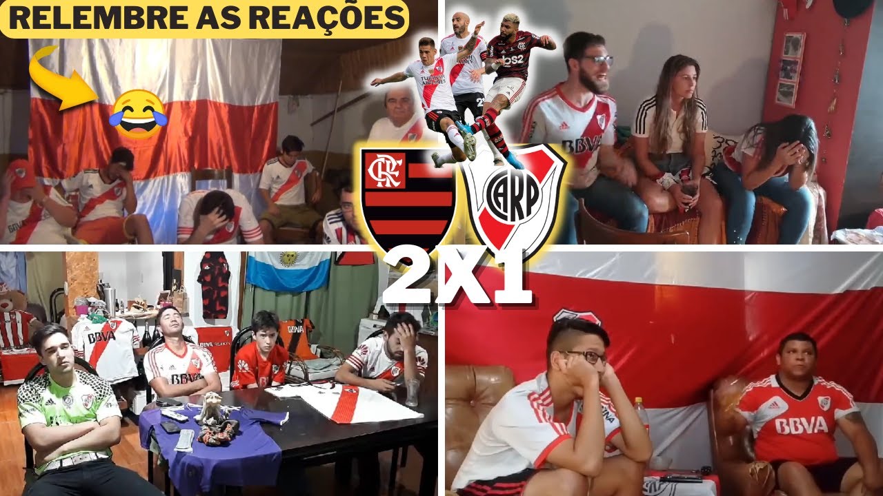 REAÇÕES DOS TORCEDORES DO RIVER  PLATE NA GRANDE FINAL 2019, FLAMENGO 2X1 RIVER PLATE - RELEMBRE