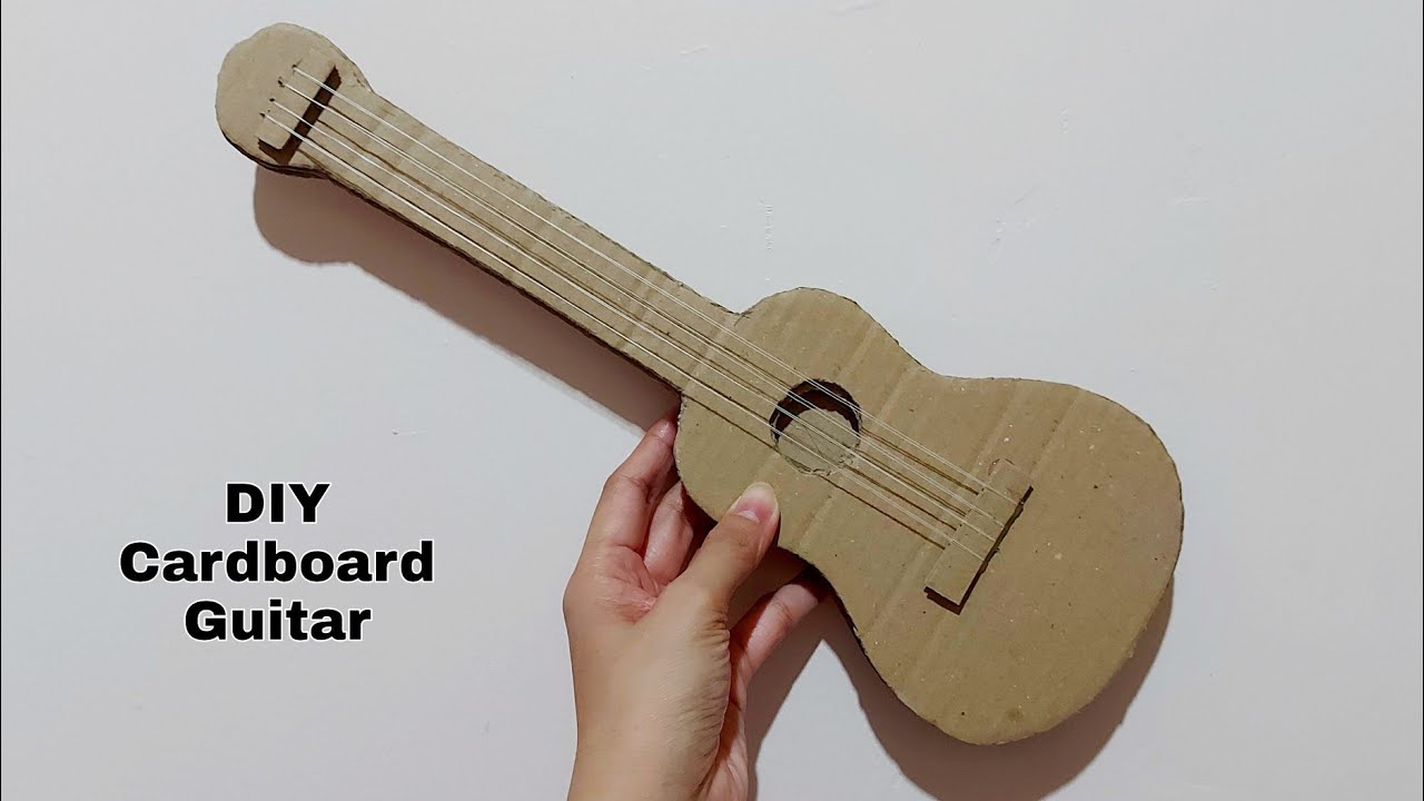 DIY Cardboard Mini Guitar|Miniature Guitar