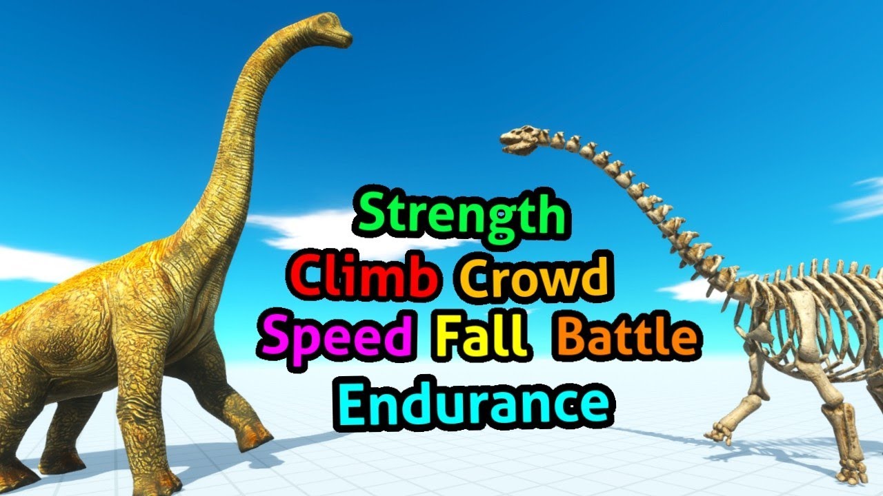 Battle ability Brachiosaurus vs Sauropod (skeleton) Animal Revolt Battle Simulator