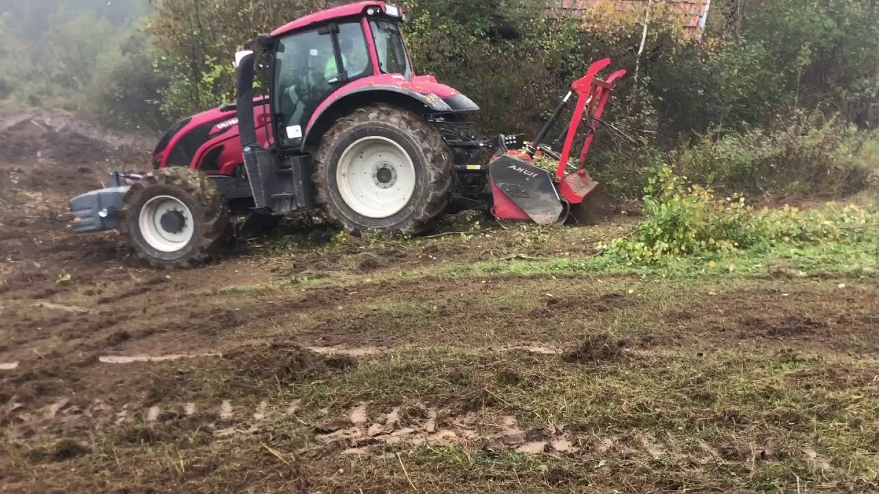 Valtra T214 & Ahwi M550 / Šumski malčer / Forestry mulching / before and after / prije i poslije
