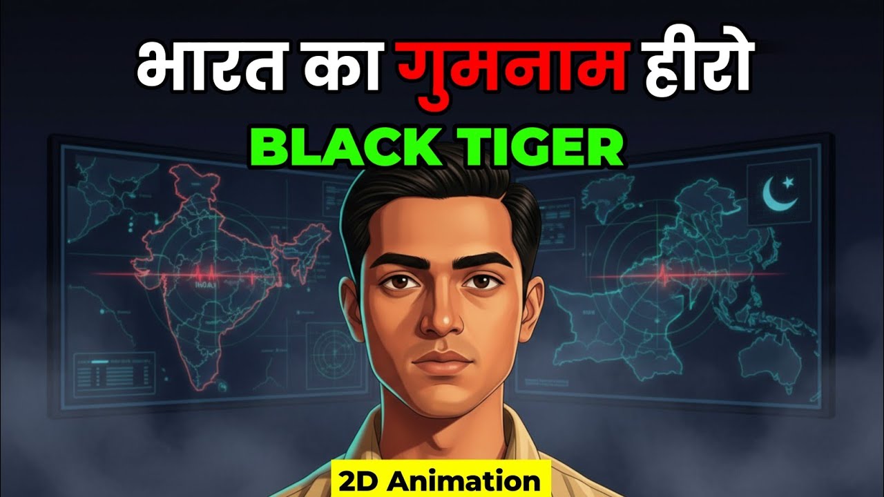 Ravindra se Navi tak — Bharat ka sabse khatarnak spy | Black Tiger | 2D Animation 