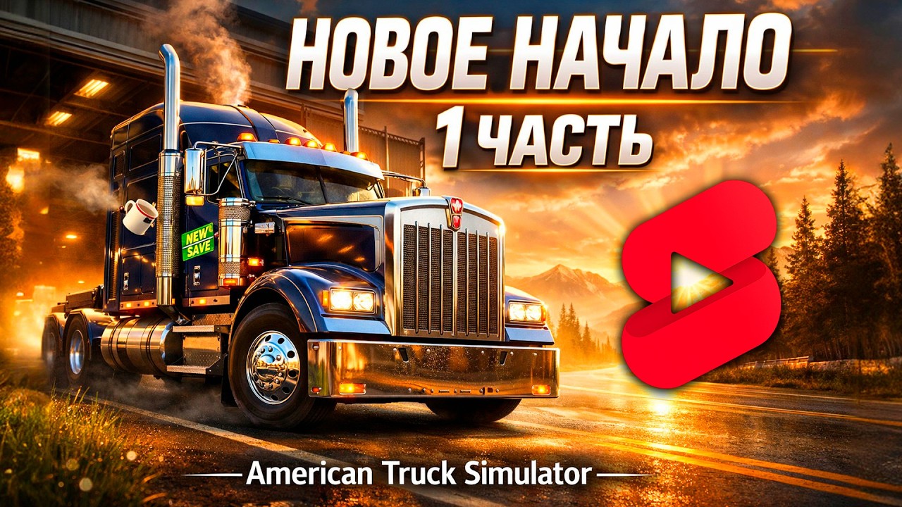 НОВОЕ НАЧАЛО В ATS! 🔥 1 ЧАСТЬ | American Truck Simulator Shorts