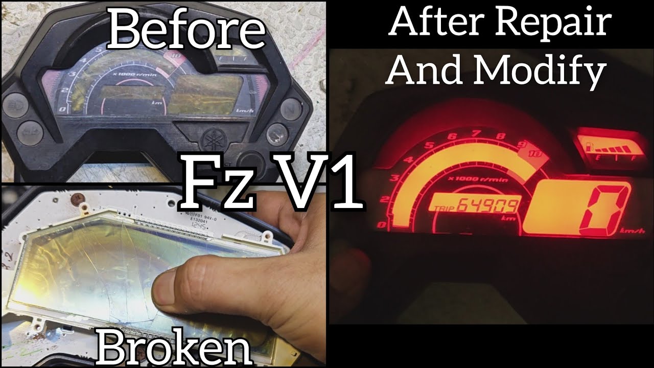 Yamaha Fz V1 modification and Repair of Meter