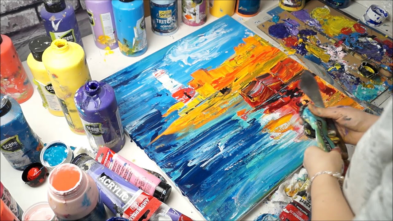 Acrylmalerei Impressionismus von Larissa Chupakhina