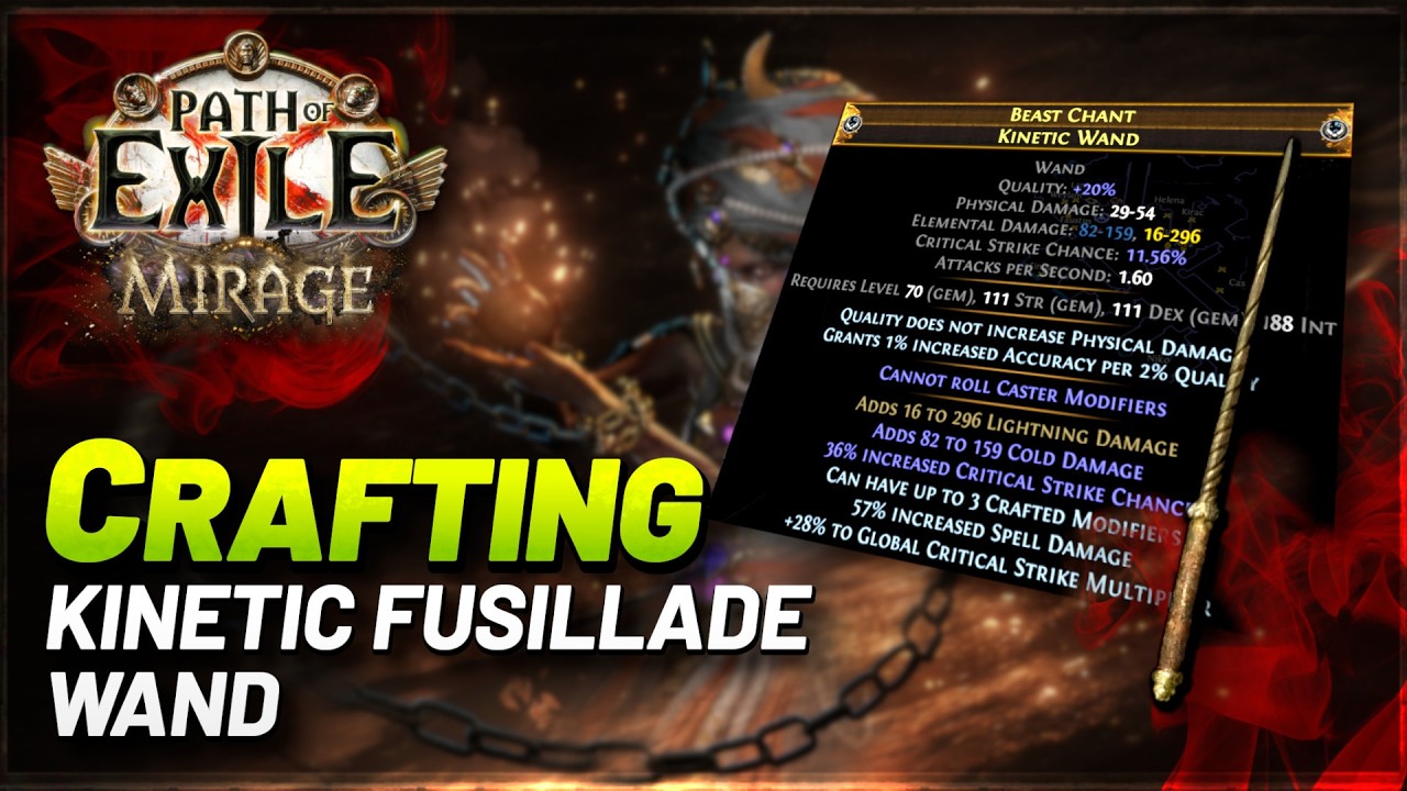 PoE 3.28 - Kinetic Fusillade Wand Crafting Guide