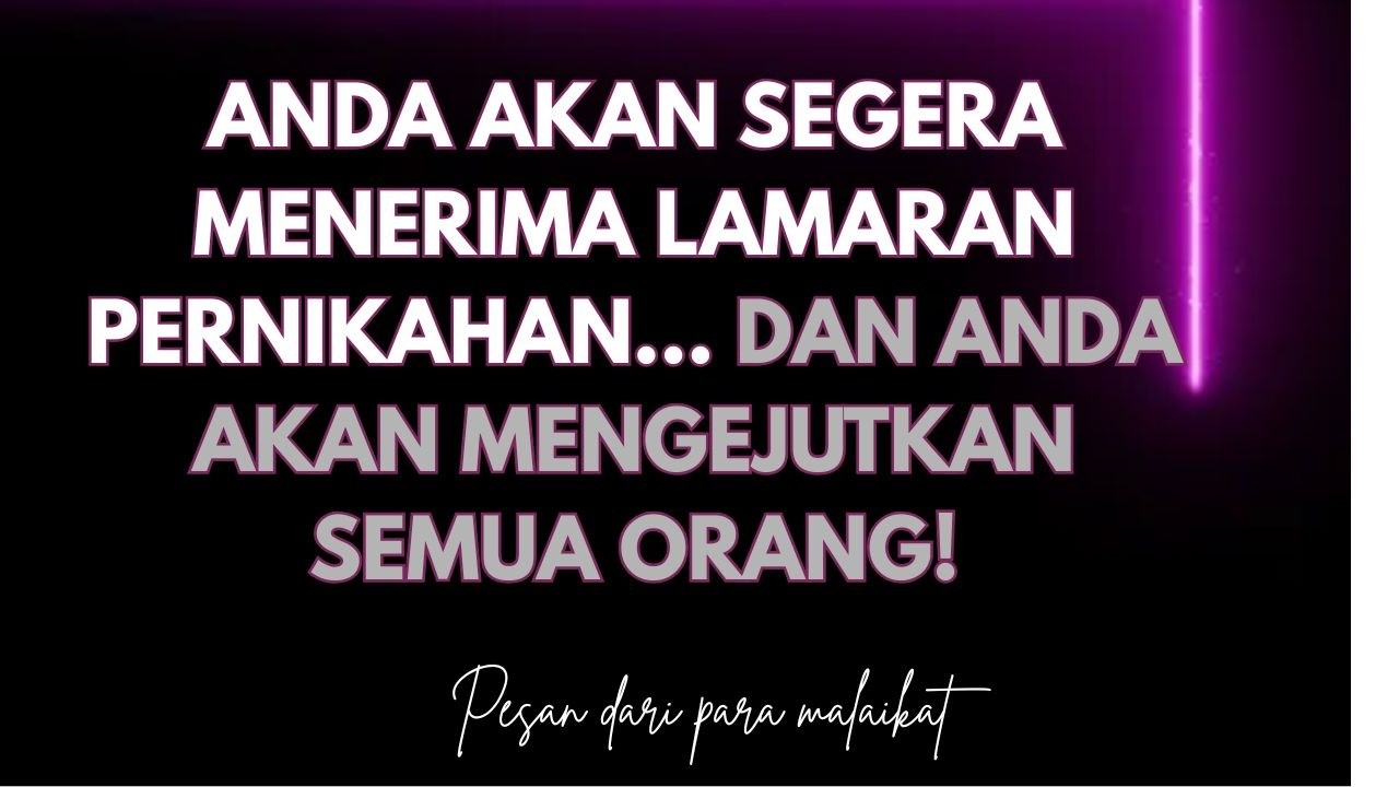 Anda akan segera menerima lamaran pernikahan... dan Anda akan mengejutkan semua orang!