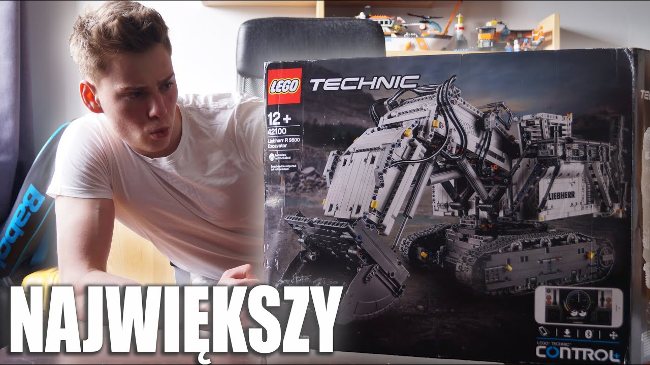 NAJWIĘKSZY ZESTAW LEGO TECHNIC - Koparka Liebherr 42100