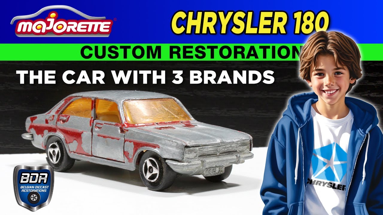 Автомобиль с тремя брендами — Majorette 208 Chrysler 180 Custom Diecast Restoration