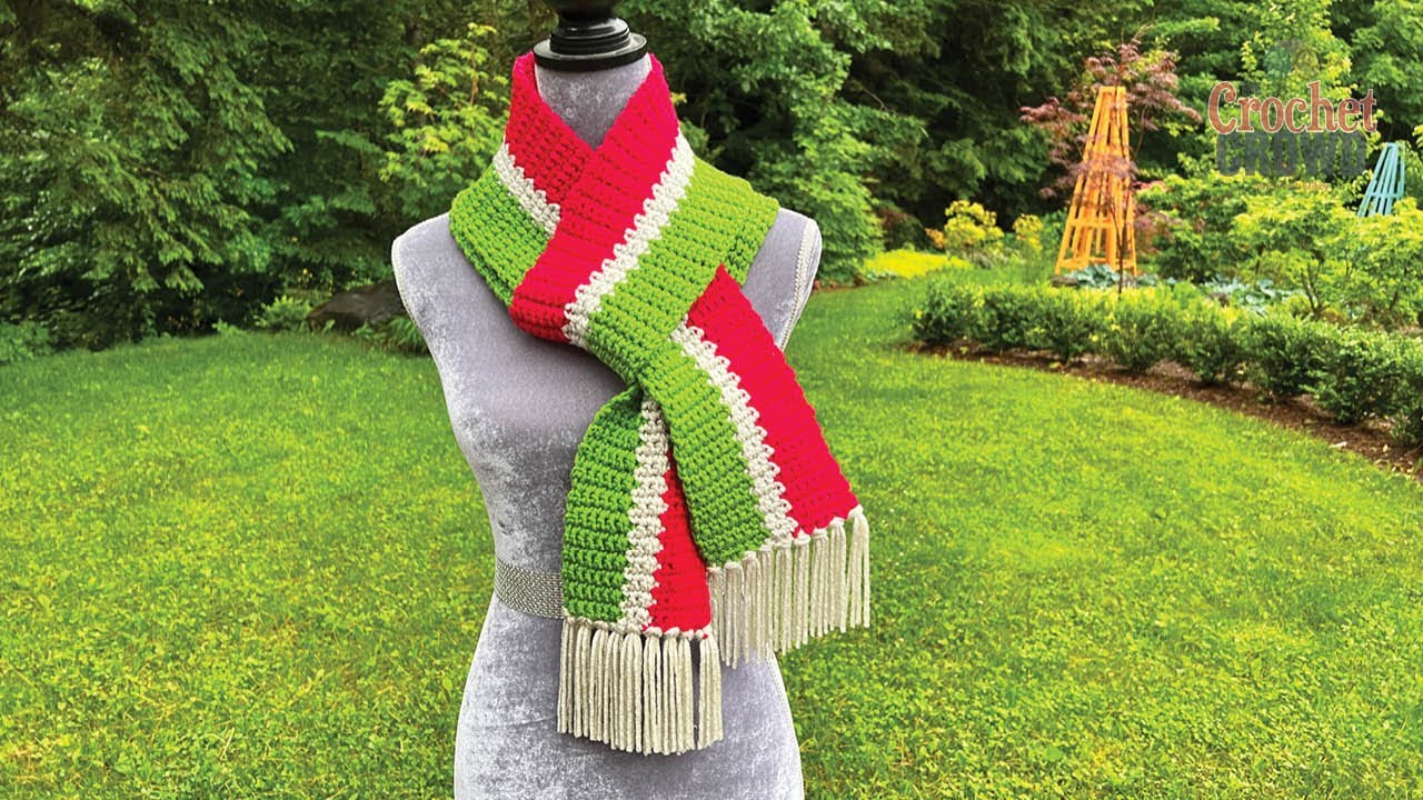 Crochet Jingle Balls Scarf