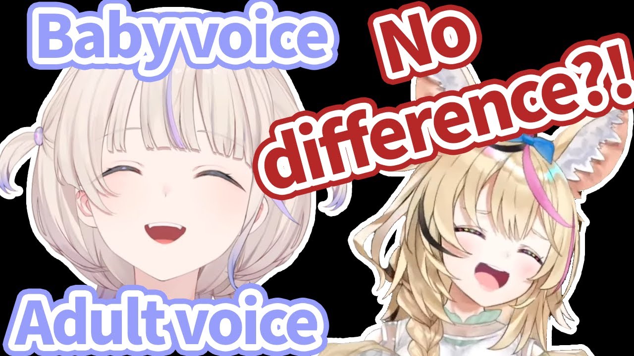 Hajime thinks her baby voice is different than her 