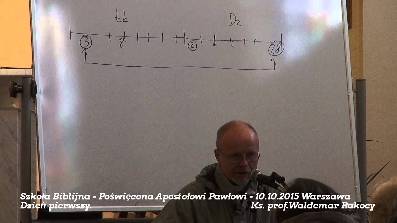 #01 Szkoła Biblijna. Szaweł z Tarsu - św. Paweł Apostoł. Cz.1/2. Ks. prof. Wald. Rakocy. 10.10.2015