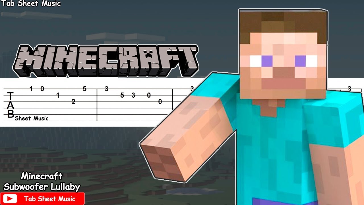 Minecraft - Subwoofer Lullaby (C418) Guitar Tutorial