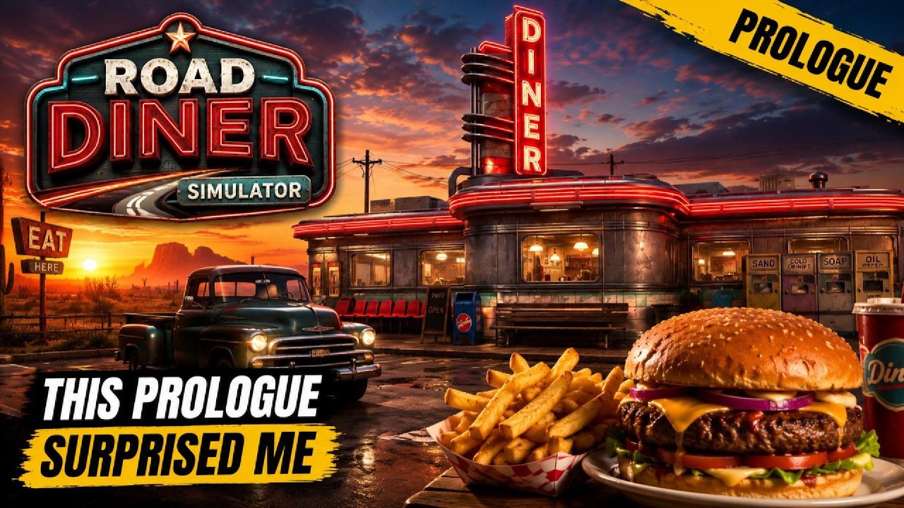 🍔 Road Diner Simulator: Prologue - Full Gameplay (No Commentary)