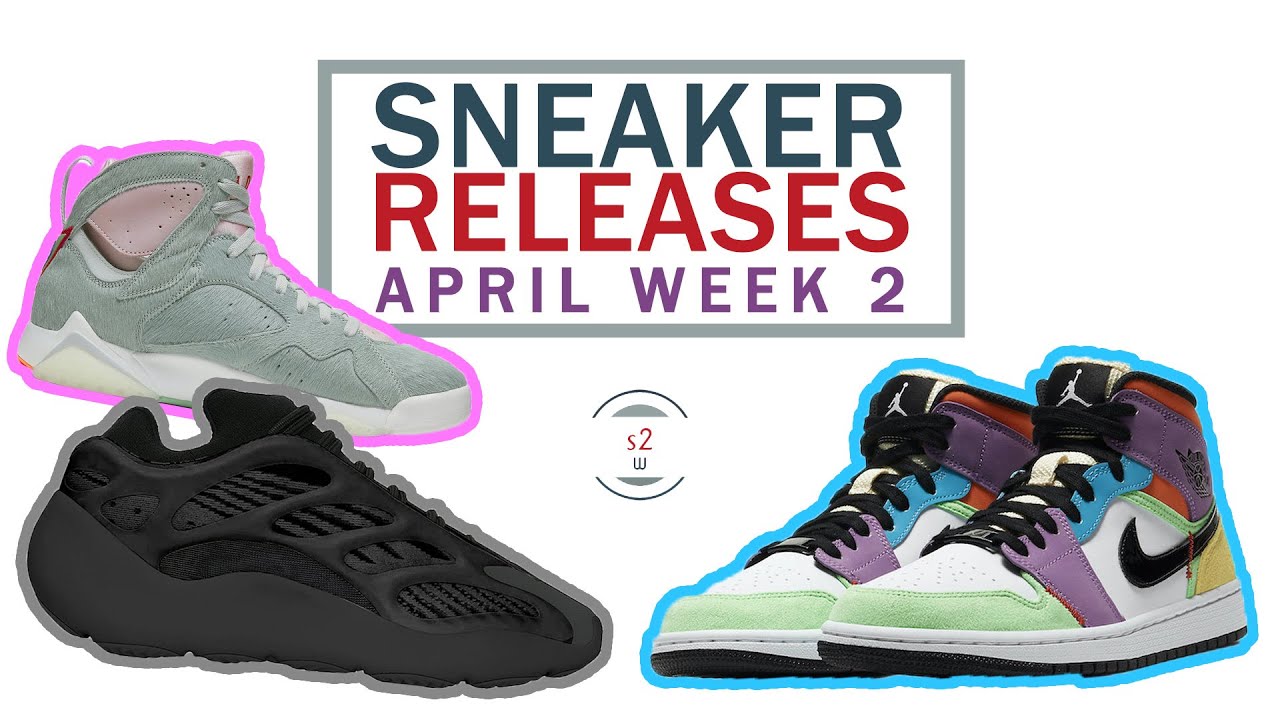 April 2020 Sneaker Releases Week 2 || Yeezy 700 V3 &lsquo;Alvah Black&rsquo;, Jordan 7 Hare 2.0