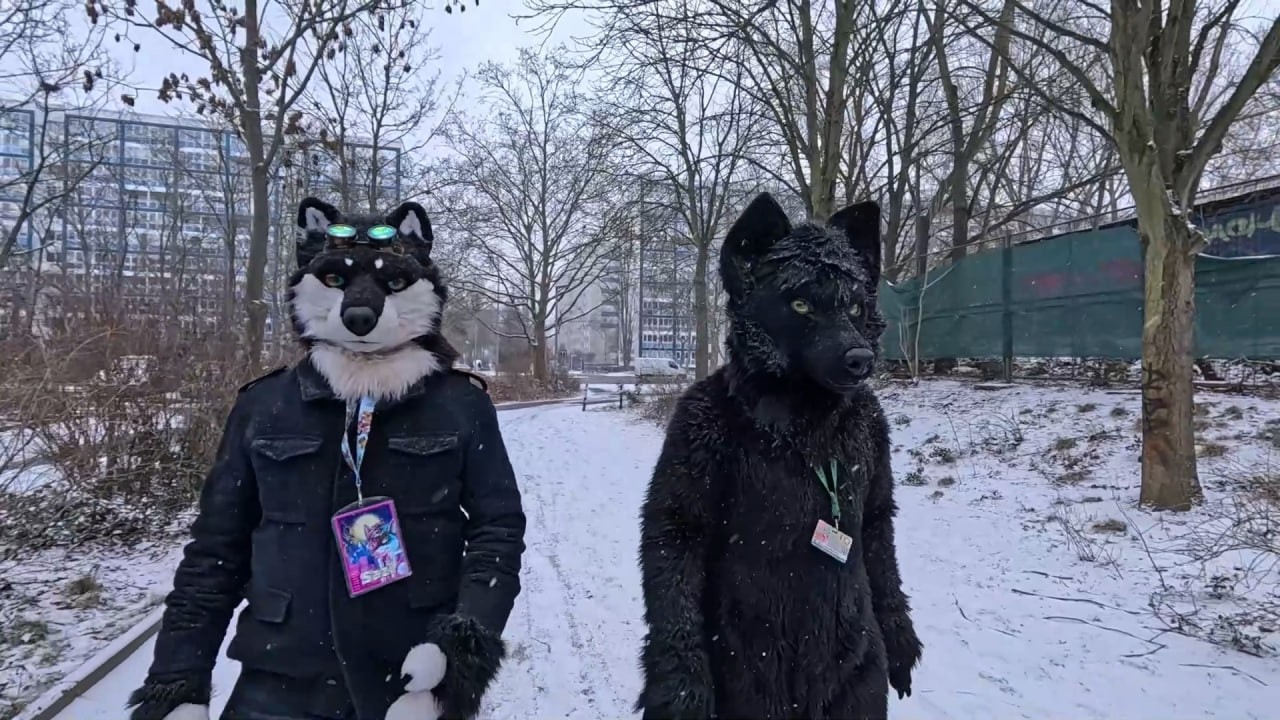 Fursuitwalk Fennpfuhl park Berlin Lichtenberg zu Karneval 16.02.2026