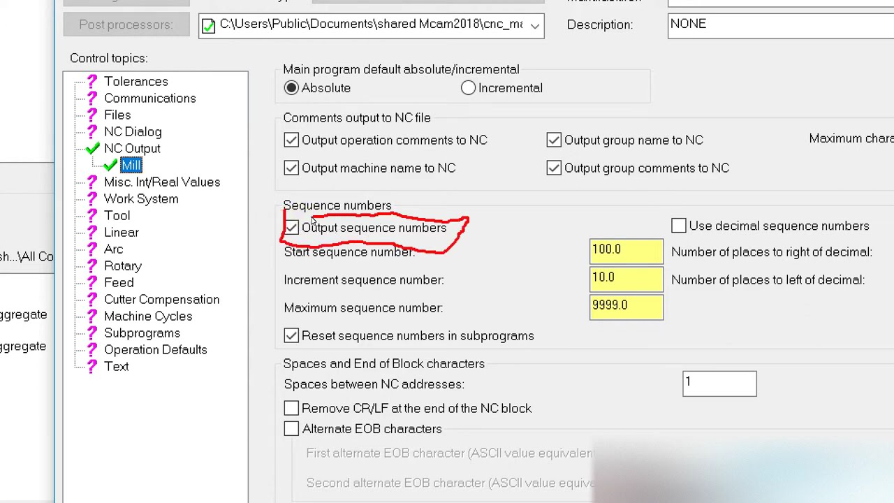 Output Sequence Number Before Tool Change