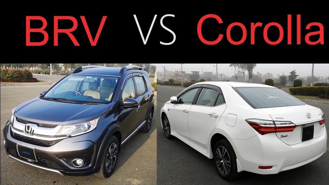 Honda BRV VS Toyota Corolla