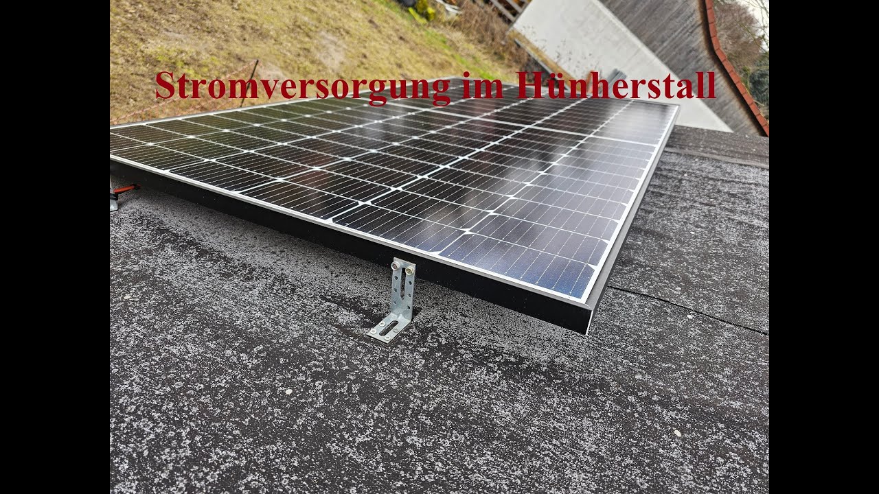 Inselsolaranlage - Stromversorgung im Hühnerstall