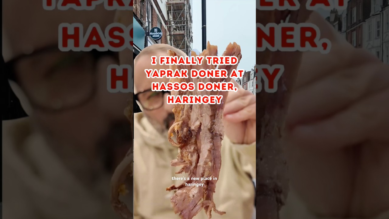 Наконец-то попробовал донер япрак в Hassos Doner, Харингей #турецкаяеда #кебаб #лондонскаяеда #об...