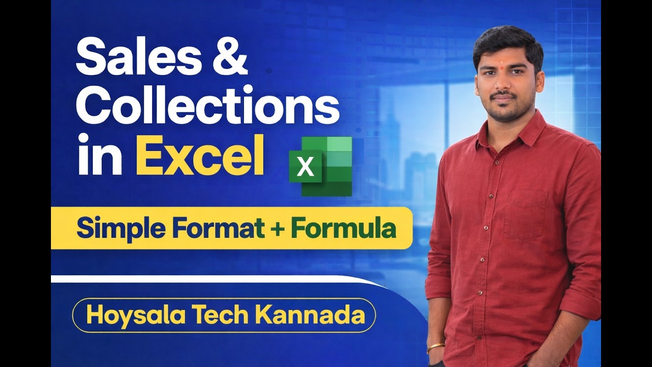 How to Create Sales and Collections Report in Excel (Step by Step)