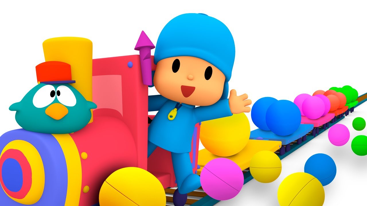 🚂Tren de Colores [Aprende las FORMAS y FIGURAS GEOM&Eacute;TRICAS] CARICATURAS  DIBUJOS ANIMADOS para ni&ntilde;os