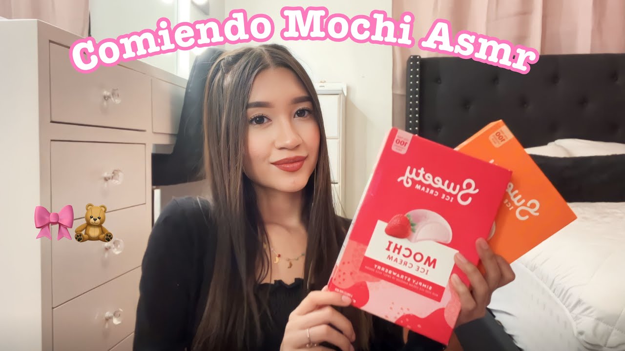 ASMR Comiendo Mochi *eating sounds*| 100 subs💓