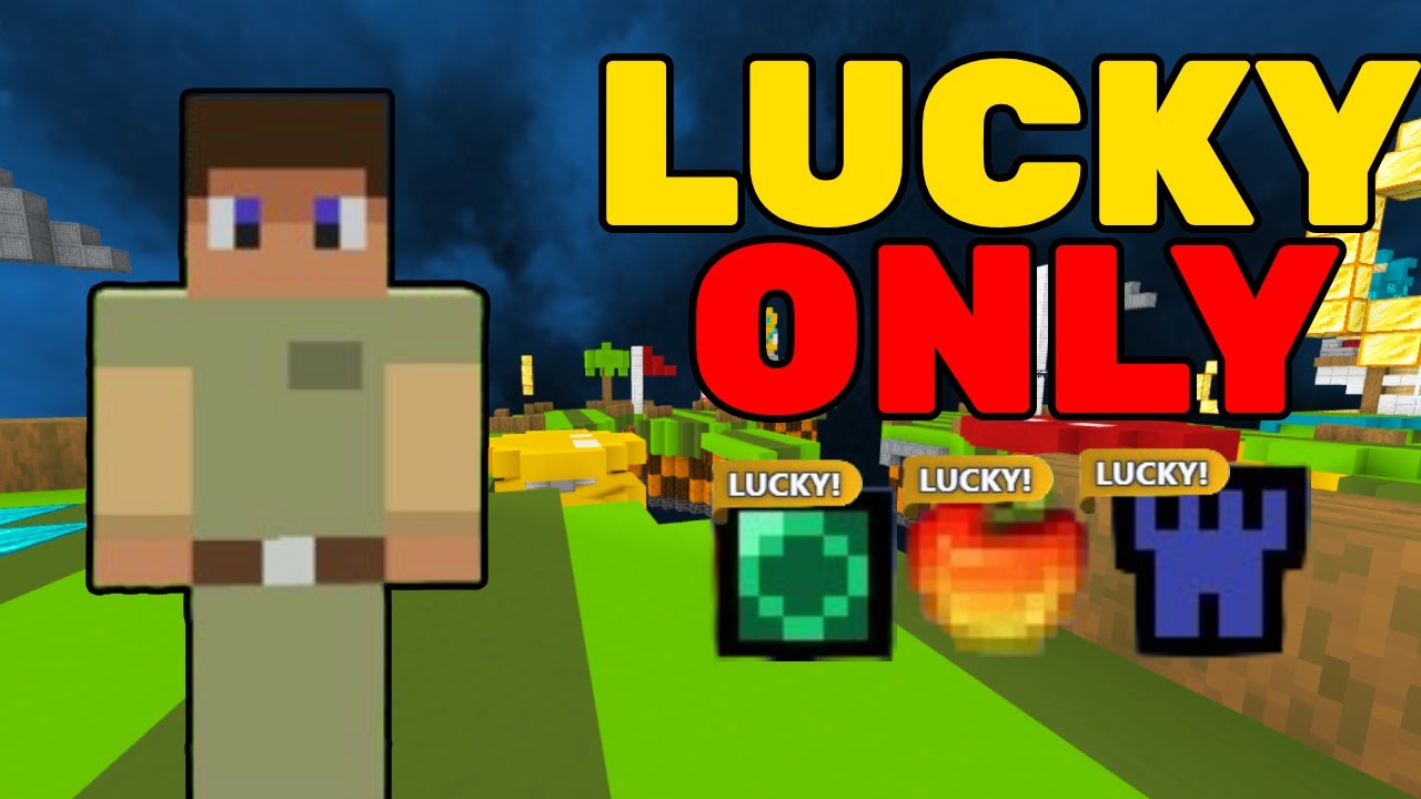Bloxd.io Bedwars, но я использую ТОЛЬКО счастливые предметы!?