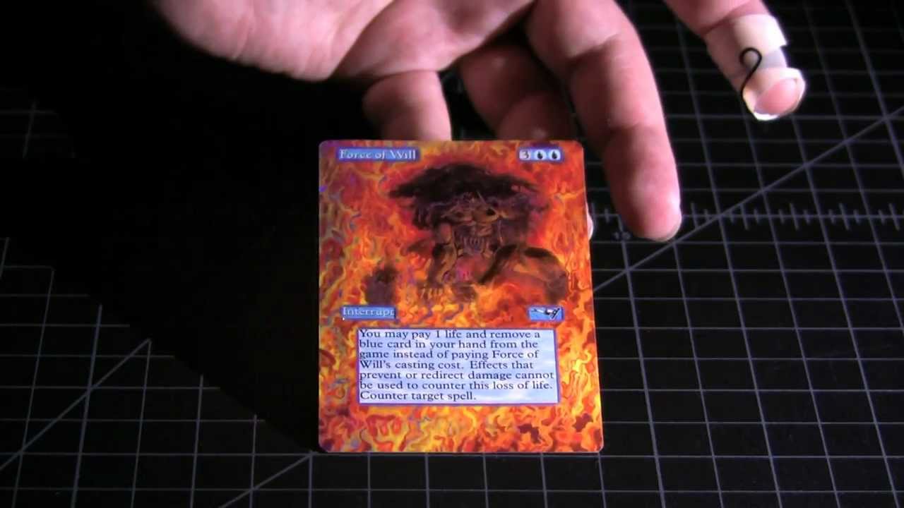 MTG FOIL ALTERED ART FORCE OF WILL ♕ SPELLSCOOP.COM ♕