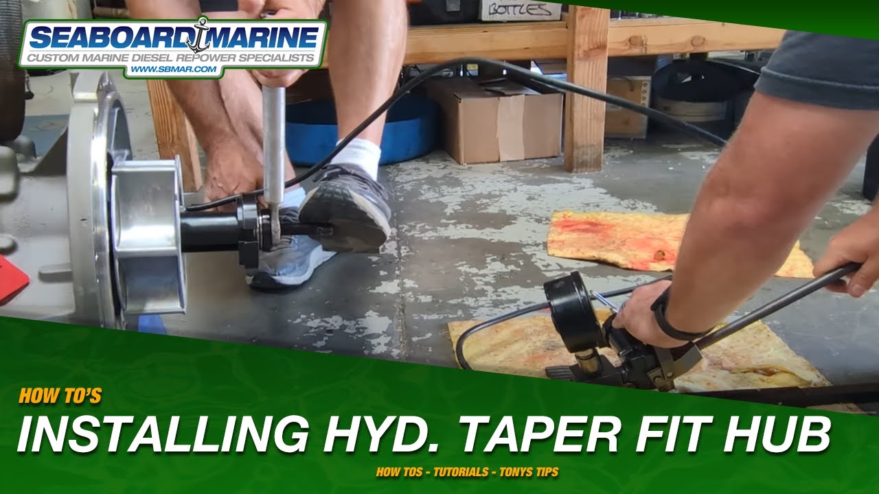 ZF Marine Transmission Hydraulic Taper Fit Hub Installation