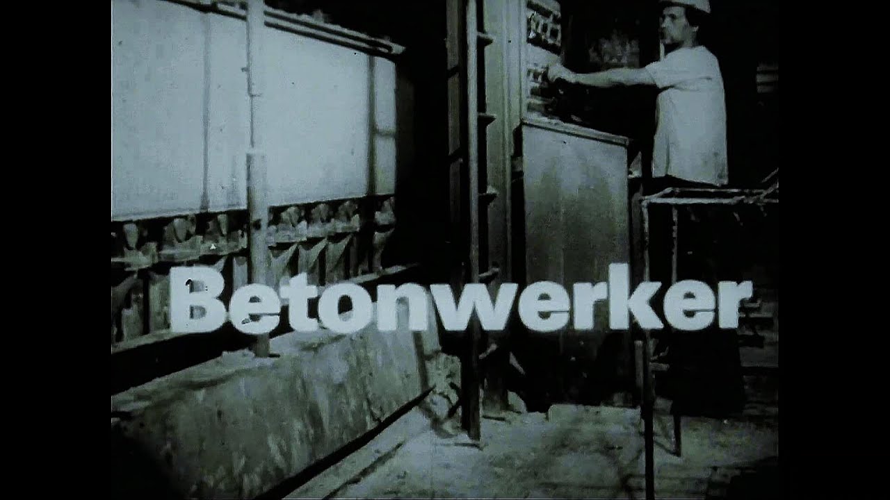 Damals in der DDR 1978 Der Beruf Betonwerker