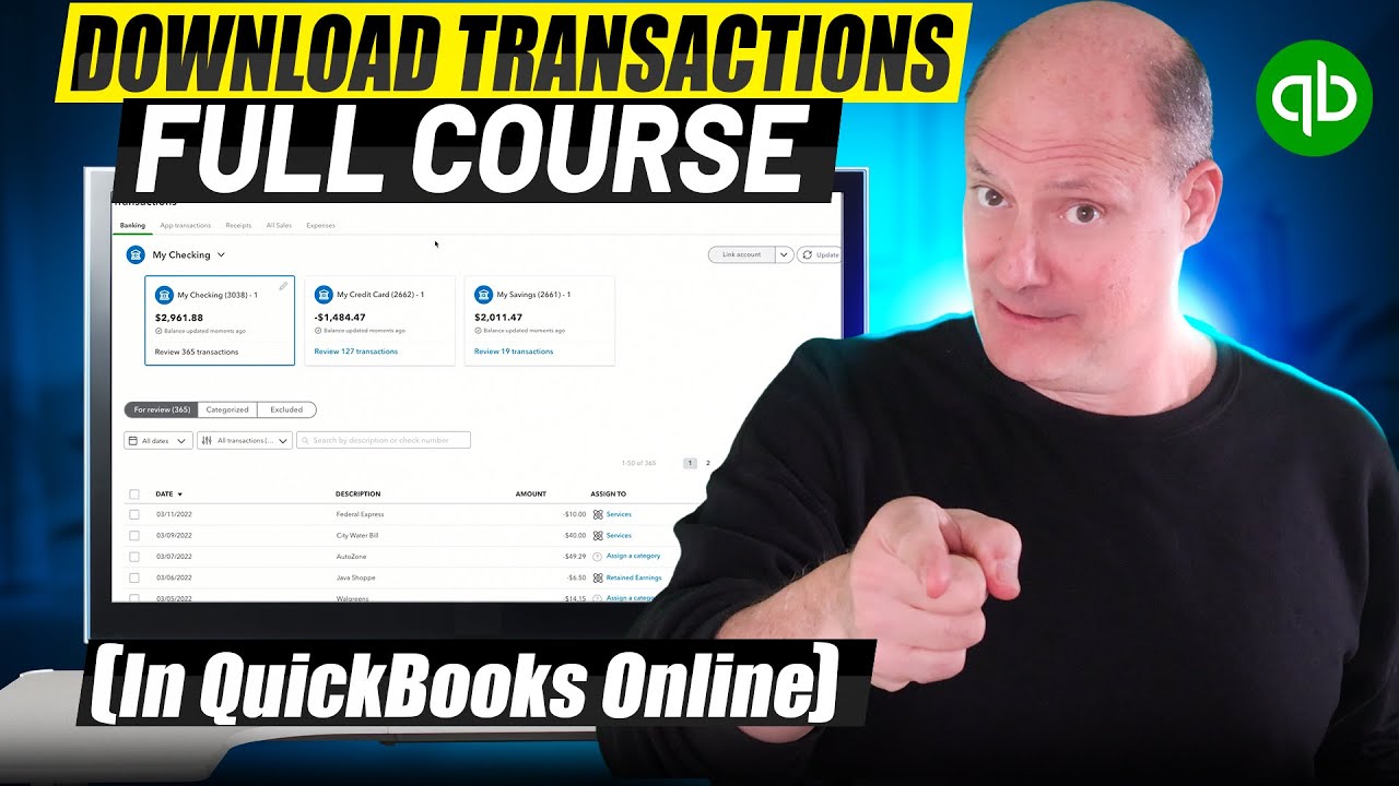 Импорт транзакций Полное руководство QuickBooks Online