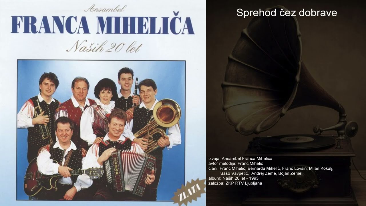 Sprehod čez dobrave - Ansambel Franca Miheliča