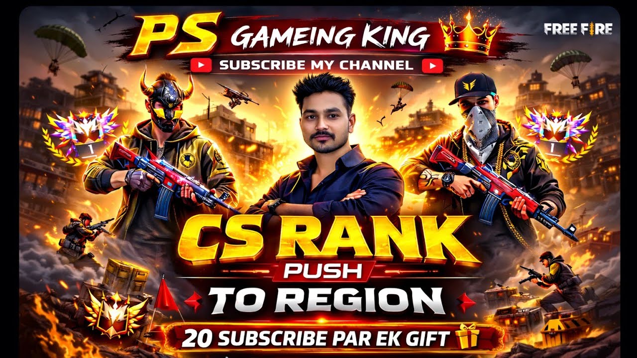🌿PS GAMEING LOVER🌿  is LIVE VIDEO CS/BR RANK PUSH ONLY HEADSHOT💀 KHATARNAK🎮PLAY #viralvideo - FF max