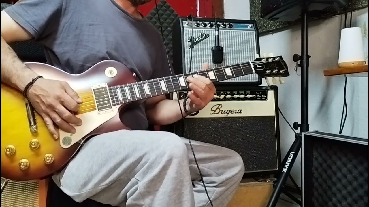 Fender 68 vibro champ | gibson les Paul tribute