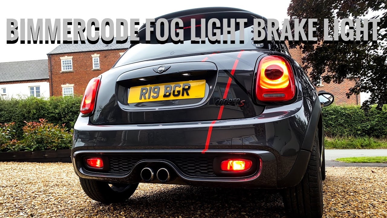 MINI COOPER S F56 ЗАДНИЕ ПРОТИВОТУМАННЫЕ ФОНАРИ В КАЧЕСТВЕ СТОП-СИГНАЛОВ BIMMERCODE
