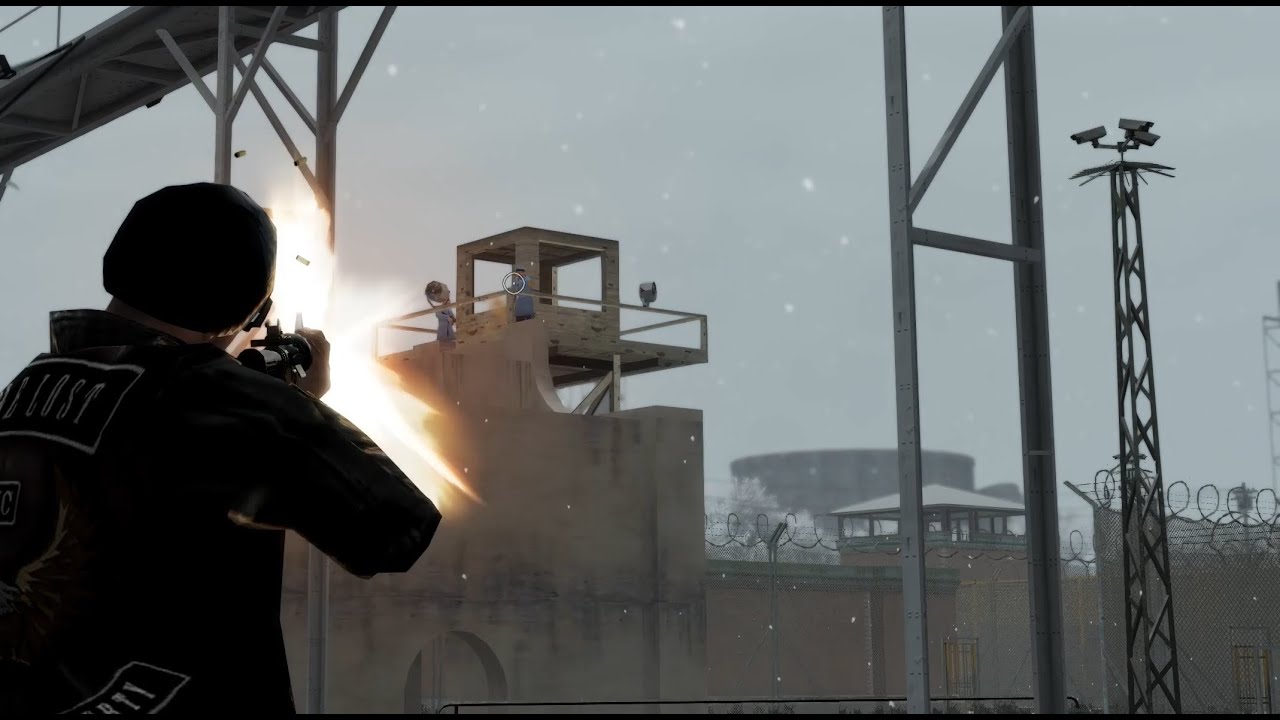 GTA IV TLAD - Prison Winter Battle + 6 Star Escape