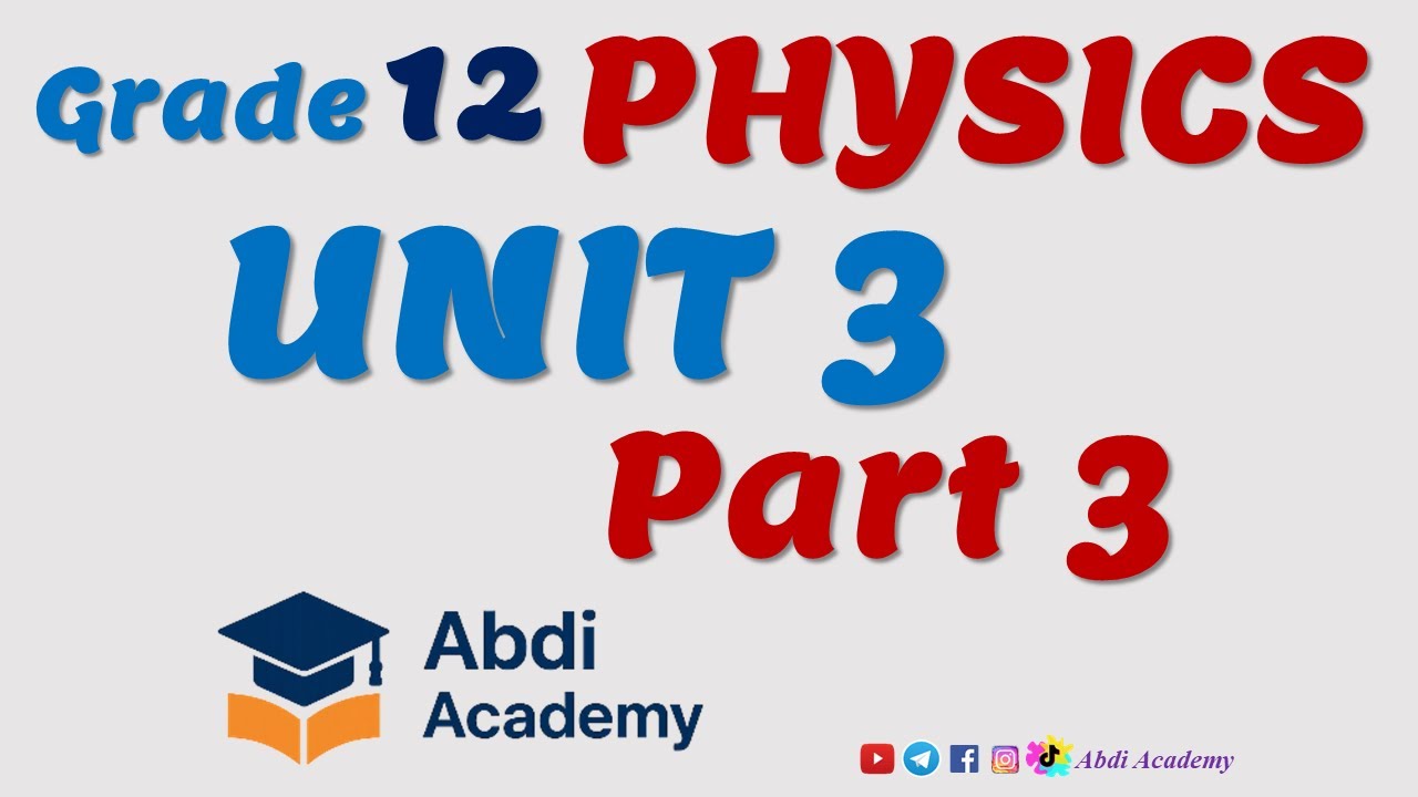 Physics Grade 12 | Unit 3 | Part 3 | Pressure in Fluids at Rest | Class 12 Physics | Abdi Academy
