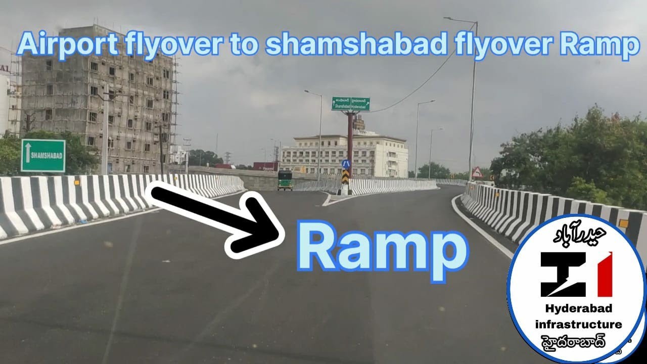 Airport flyover to shamshabad flyover Ramp Hyderabad #flyover #airport #hyderabad