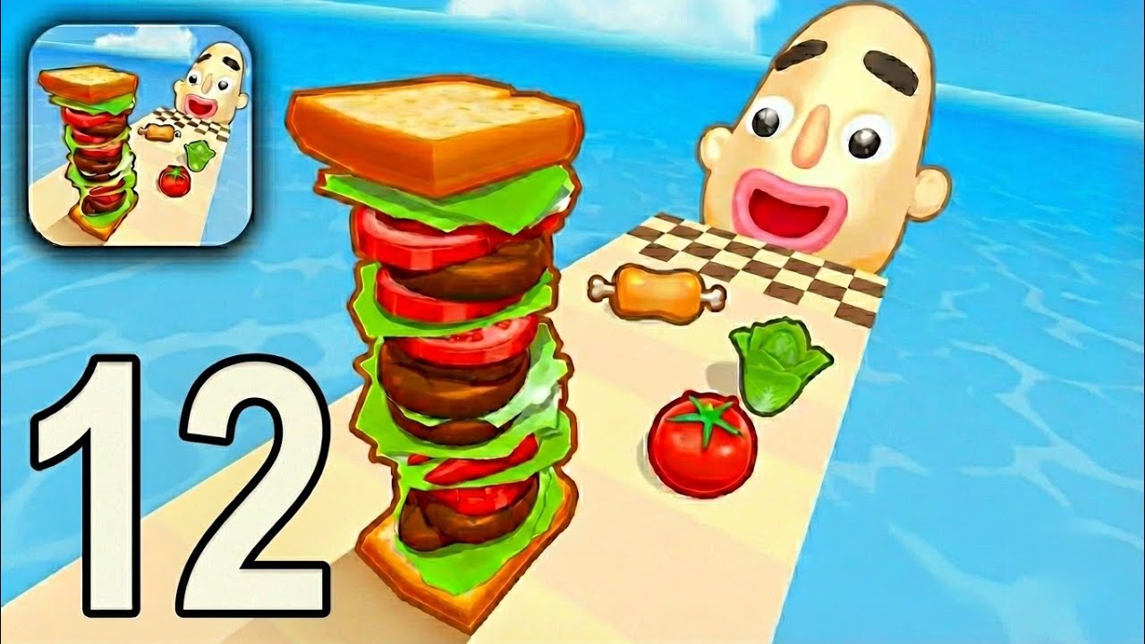 Sandwich Runner – Gameplay Walkthrough Part 12 - Special Sandwich Run Gameplay (Android & iOS)