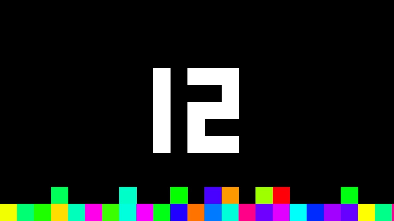 12 Seconds Timer ‐ Flowing Pixels