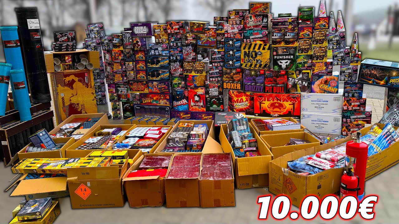 10.000€ Feuerwerk Sortiment für Silvester 2024/2025 in Polen! 🇵🇱