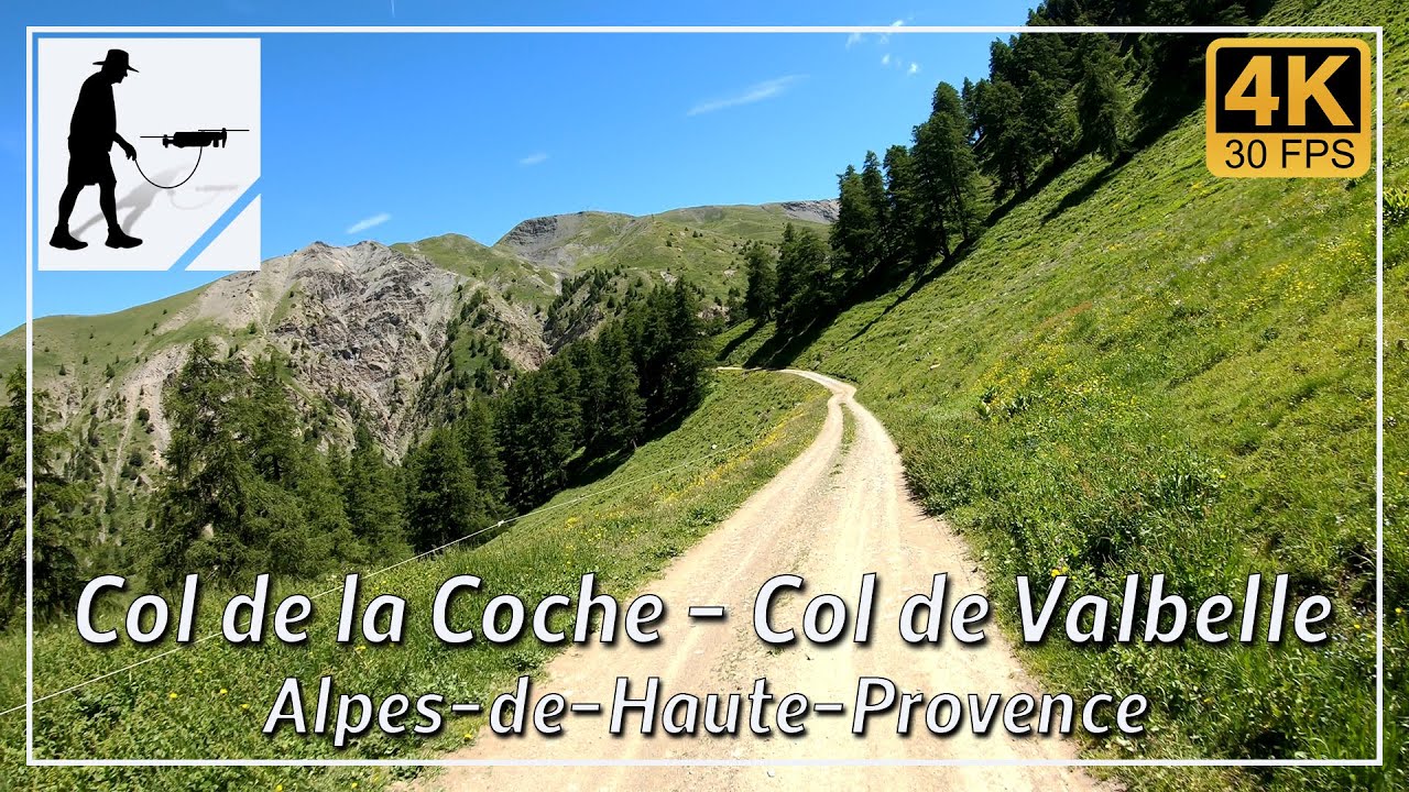 Col de la Coche - Col de Valbelle, Alpes-de-Haute-Provence, France - by motorcycle and drone