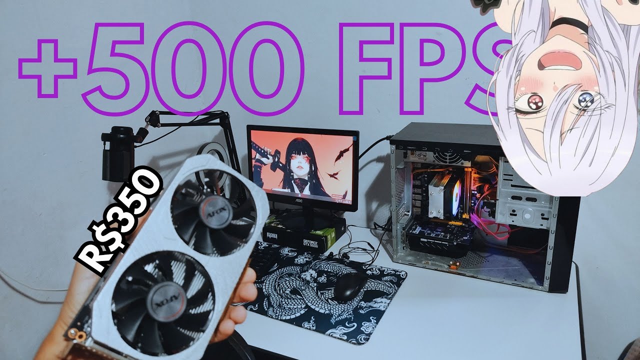 COMPREI UMA RX 550! E MELHOR QUE A GTX 550 TI 2GB?