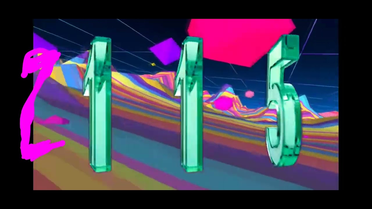 Numbers 2001-2195 (Colorful 3D)