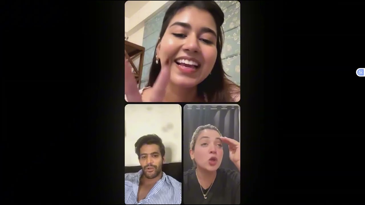 Akansha saurav and sadaf live video