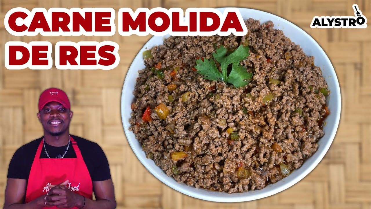CÓMO HACER CARNE MOLIDA PARA LASAÑA, QUIPES, PASTELITOS, etc. | ALYSTRO FOOD 👨🏾‍🍳