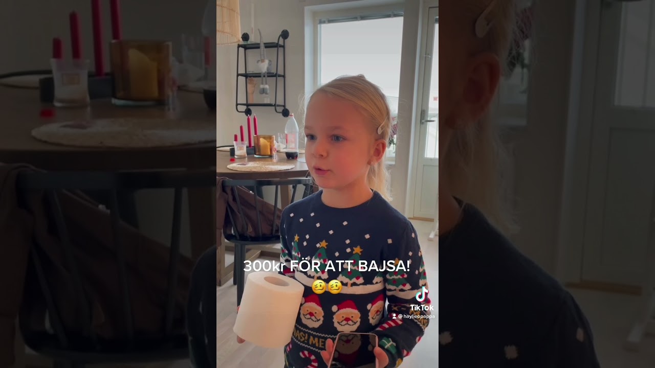 300kr f&ouml;r att bajsa! V&auml;rldens dyraste toalettbes&ouml;k #haha #rolig#tiktokvideo#F&ouml;lj#HaylieoPappa#bajsar